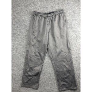 Under Armour Pants Mens Large Gray ColdGear Fleece Lined Loose Fit Athletic Warm